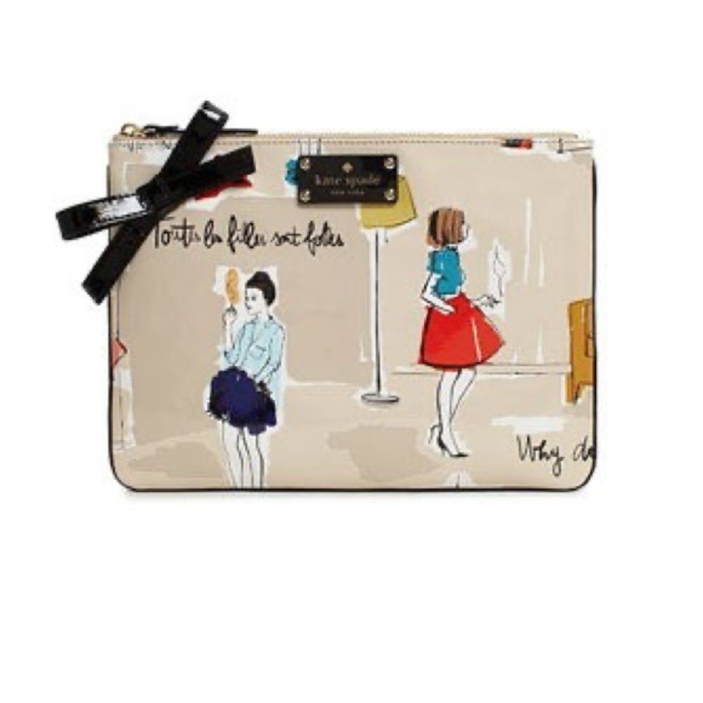 Kate Spade x Garance Doré clutch, good condition